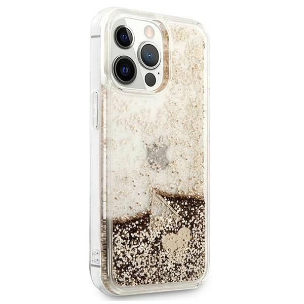 Guess Charms Glitter | Etui do iPhone 14 Pro Max - GOLD