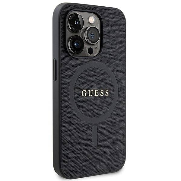 ETUI GUESS SAFFIANO MAGSAFE DO IPHONE 14 PRO BLACK