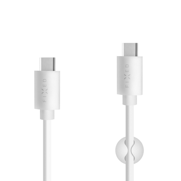 KABEL USB-C - USB-C FIXED PD USB 2.0 2M 60W BIAŁY