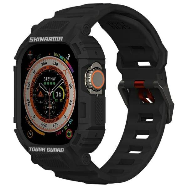 PASEK Z ETUI DO APPLE WATCH 49 MM SKINARMA MECHA 2W1 CZARNE