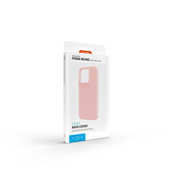 ETUI DO APPLE IPHONE 16 PRO MAX GUMOWE FIXED STORY RÓŻOWE
