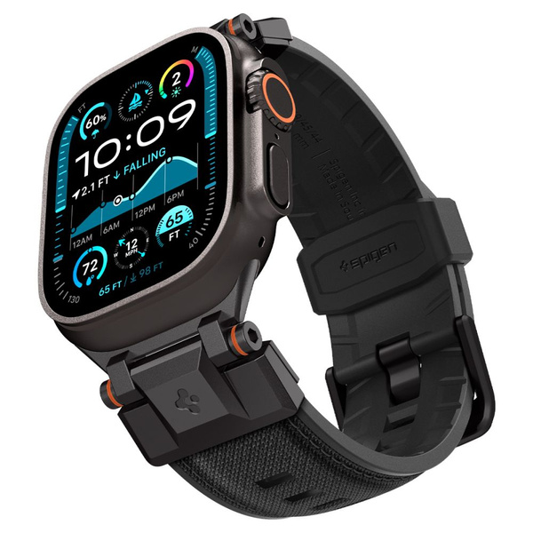 PASEK DO APPLE WATCH 44 / 45 / 46 / 49 MM SPIGEN DURAPRO ARMOR CZARNY