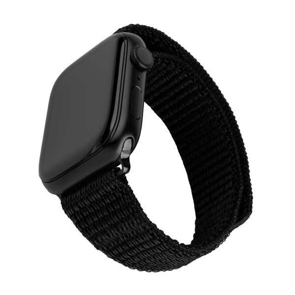 PASEK DO APPLE WATCH 38/40/41 MM FIXED NYLON NYLONOWY SPORTY STRAP CZARNY