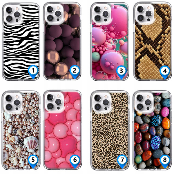Etui silikonowe LEO zebra tekstury różne wzory do iPhone 13 Pro