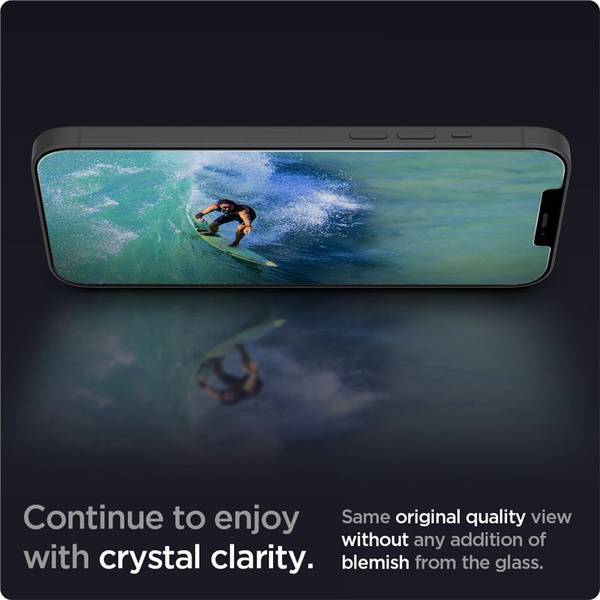 SZKŁO HARTOWANE DO IPHONE 12 PRO SPIGEN GLAS TR EZ FIT 2 SZT.
