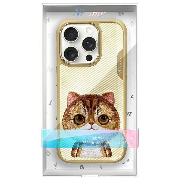 ETUI DO IPHONE 16 PRO 6.3" NIMMY BIG EYED PET 2.0 CAT KHAKI