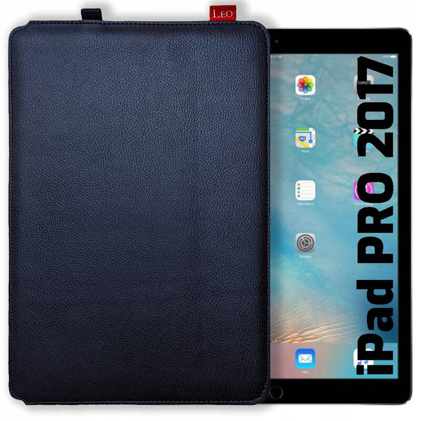 Etui na tablet skórzane LEO Master do Apple iPad Pro 2017 Niebieskie