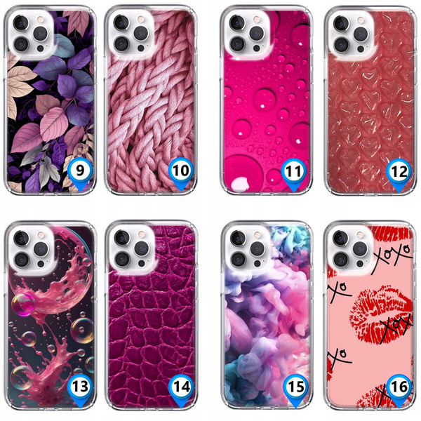 Etui silikonowe LEO zebra tekstury różne wzory do iPhone 13 Pro
