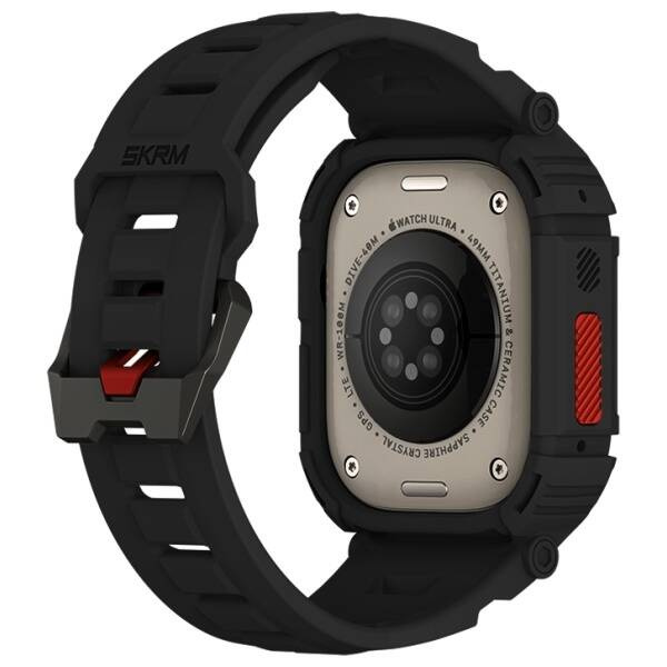 PASEK Z ETUI DO APPLE WATCH 49 MM SKINARMA MECHA 2W1 CZARNE