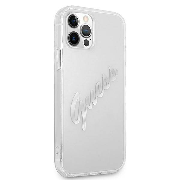 Guess Vintage Script | Etui do iPhone 12/12 Pro - CLEAR