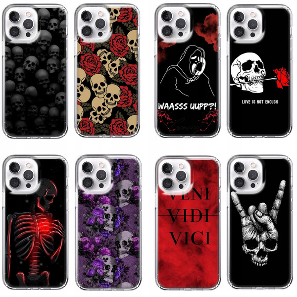 Etui silikonowe z MagSafe LEO horror mroczne różne wzory do iPhone 12
