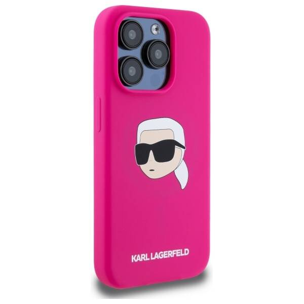 ETUI DO IPHONE 15 PRO MAX KARL LAGERFELD KARL HEAD PRINT MAGSAFE FUKSJA