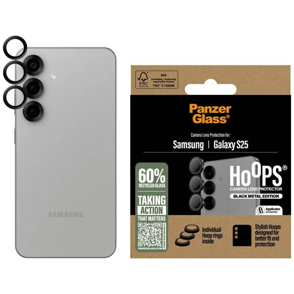 SZKŁO HARTOWANE NA OBIEKTYW DO GALAXY S25 PANZERGLASS HOOPS LENS PROTECTOR