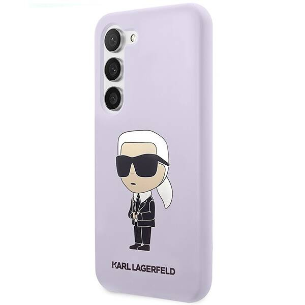 Karl Lagerfeld Silicone Ikonik | Etui do Galaxy S23 Plus - PURPLE