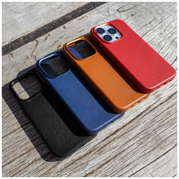 ETUI DO IPHONE 15 PLUS SKÓRZANE FIXED MAGLEATHER MAGSAFE NIEBIESKIE