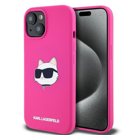 ETUI DO IPHONE 15 / 14 / 13 KARL LAGERFELD SILICONE CHOUPETTE HEAD MAGSAFE