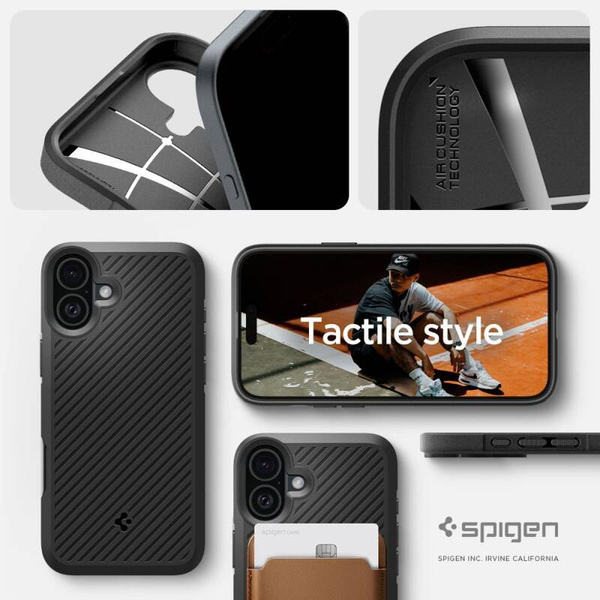 ETUI DO IPHONE 16 SPIGEN CORE ARMOR CZARNY MAT