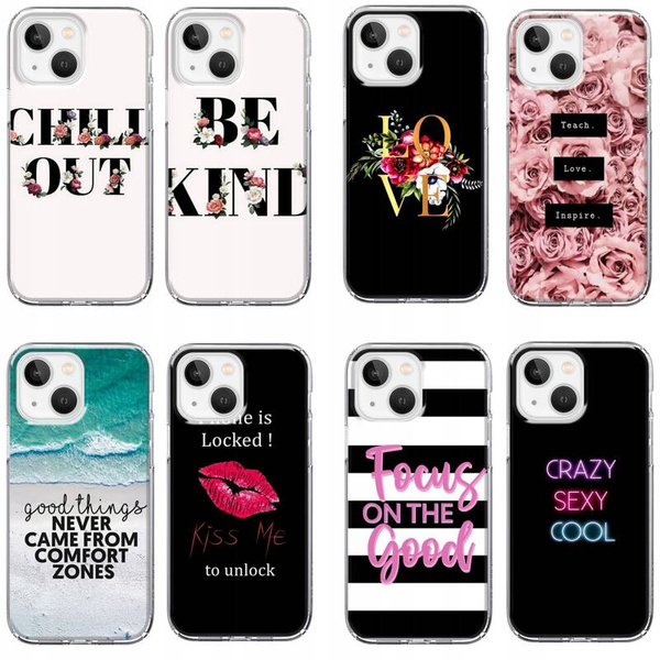 Etui silikonowe z MagSafe LEO cytaty motywacja różne wzory do iPhone 12