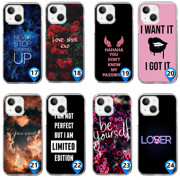 Etui silikonowe z MagSafe LEO cytaty motywacja różne wzory do iPhone 12