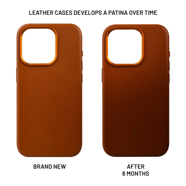 SKÓRZANE ETUI DO IPHONE 16 PRO FIXED MAGLEATHER MAGSAFE BRĄZOWE