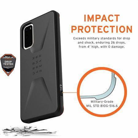 ETUI UAG CIVILIAN SAMSUNG S20 G980 - BLACK