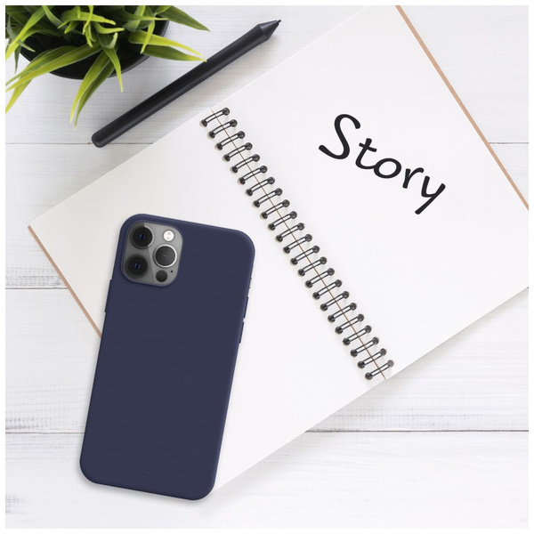 ETUI DO APPLE IPHONE 14 PRO MAX FIXED STORY NIEBIESKA GUMOWE