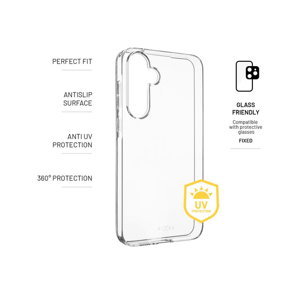 ETUI DO SAMSUNG GALAXY A55 5G ŻELOWE TPU FIXED SLIM ANTIUV PRZEZROCZYSTE