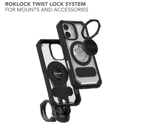 ETUI DO IPHONE 16 ROKFORM CRYSTAL PRZEZROCZYSTE SYSTEM TWIST LOCK