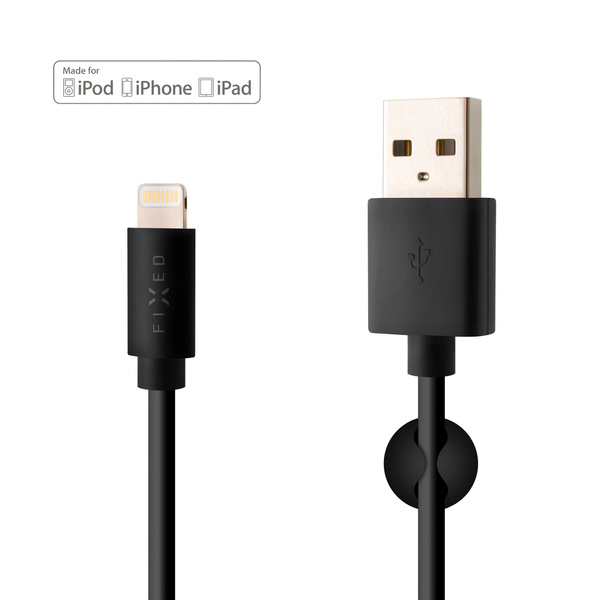 KABEL USB - LIGHTNING 2M FIXED MFI CZARNY