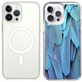 Etui silikonowe z MagSafe LEO tekstury różne wzory do iPhone 13 Pro