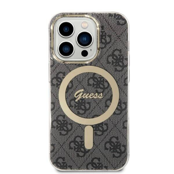 Guess Case+Charger | Etui do iPhone 14 Pro - BLACK