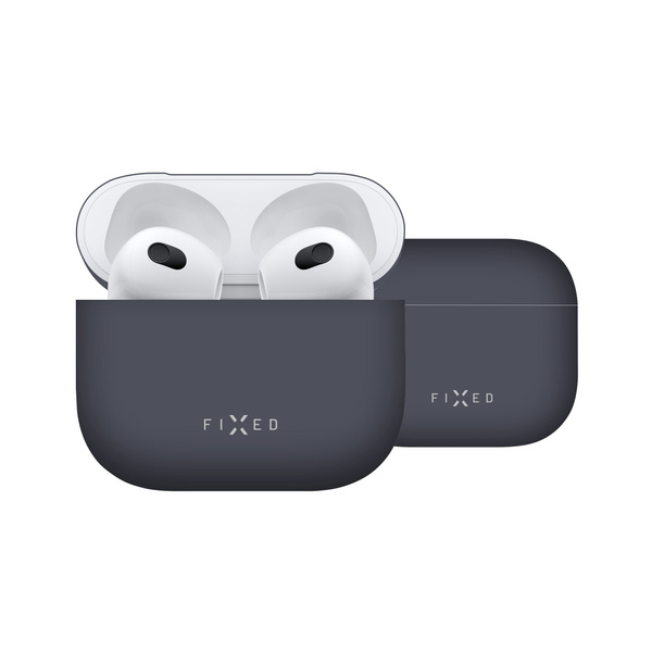 ETUI DO APPLE AIRPODS 3 FIXED SILIKONOWE SILKY ULTRACIENKIE NIEBIESKIE