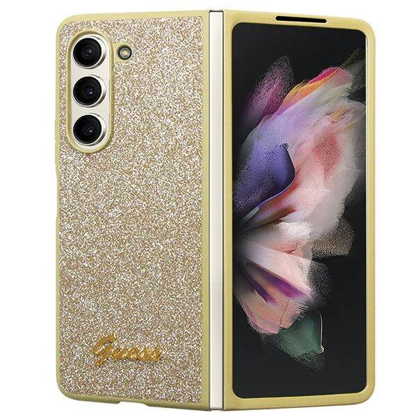 GUESS ETUI DO GALAXY Z FOLD5 GLITTER SCRIPT 