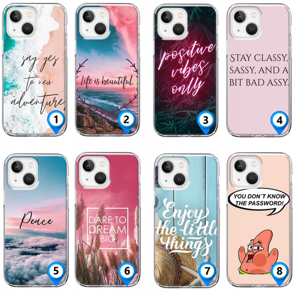 Etui silikonowe z MagSafe LEO cytaty motywacja różne wzory do iPhone 12