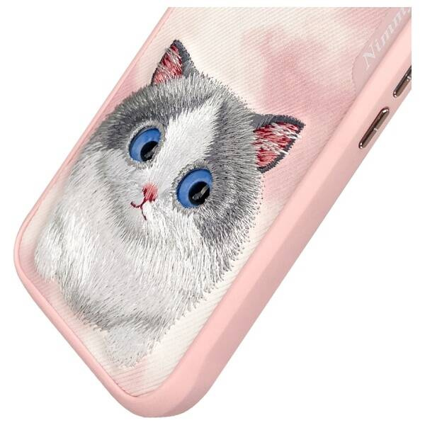 ETUI DO IPHONE 16 6.1 NIMMY BIG EYED PET 2.0 CAT RÓŻOWE