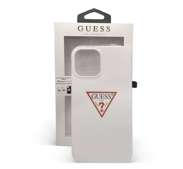 GUESS TRIANGLE IPHONE 12 PRO MAX - WHITE