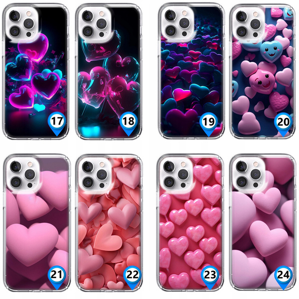 Etui LEO serca różne wzory do iPhone 13 Pro Max