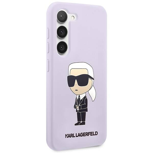 Karl Lagerfeld Silicone Ikonik | Etui do Galaxy S23 Plus - PURPLE