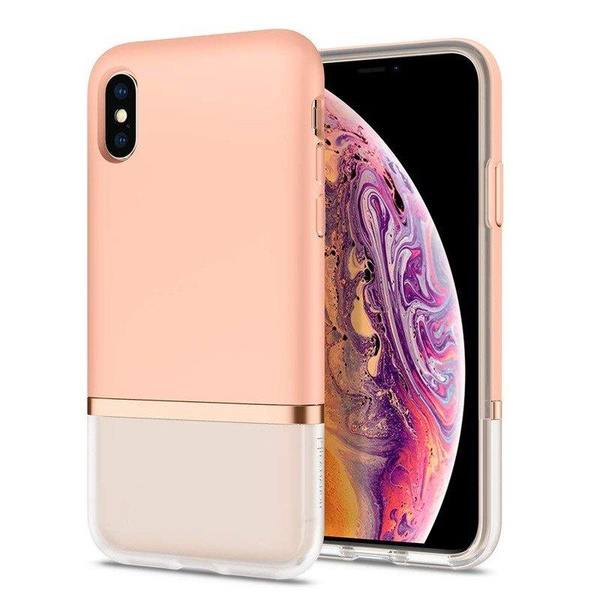 SPIGEN La Manon etui do iPhone XS Max - MILK PEACH