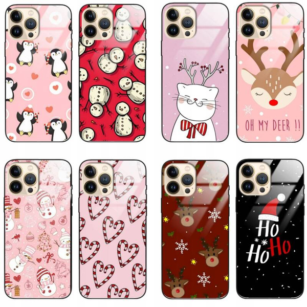 Etui akrylowe LEO świąteczne różne wzory do iPhone 13 Pro