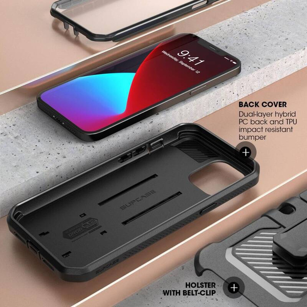 SUPCASE UNICORN BEETLE PRO ETUI DO IPHONE 12/12 PRO BLACK
