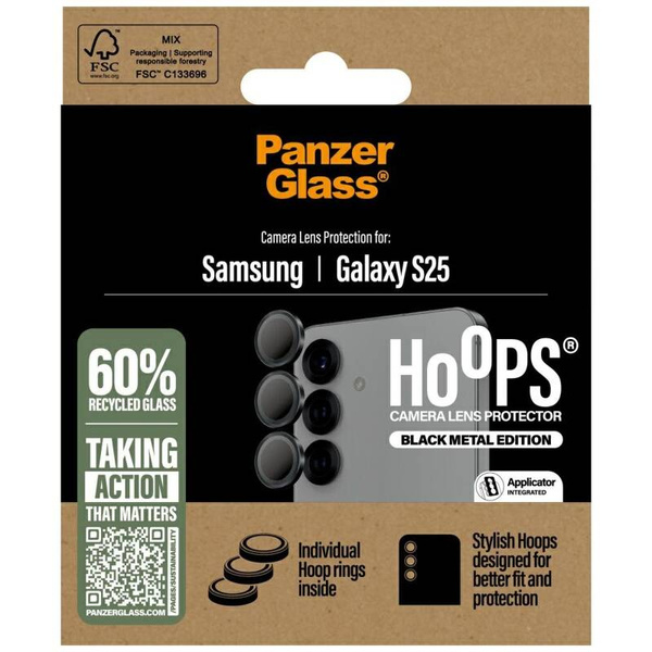 SZKŁO HARTOWANE NA OBIEKTYW DO GALAXY S25 PANZERGLASS HOOPS LENS PROTECTOR