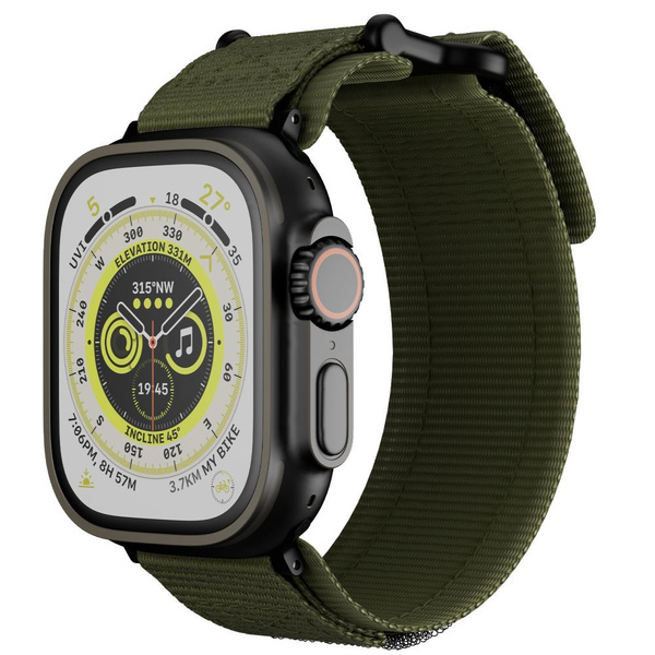 PASEK do APPLE WATCH 42 44 45 49 MILITARY GREEN TECH-PROTECT