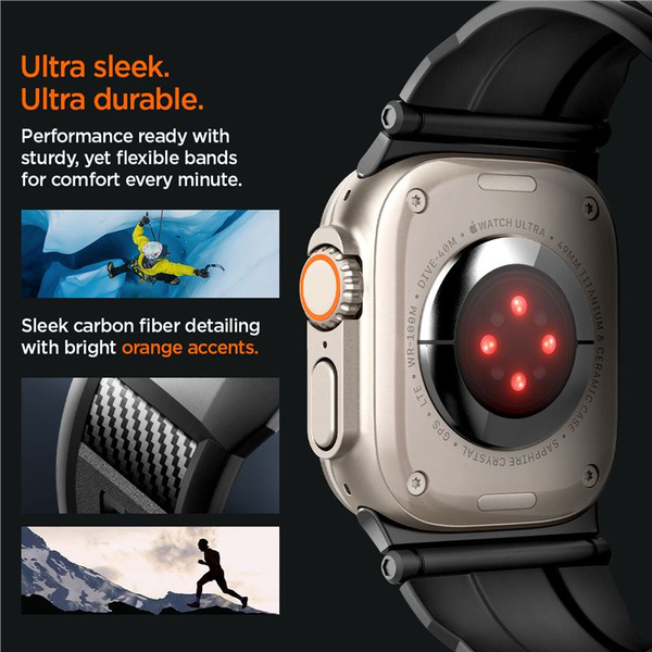 PASEK do APPLE WATCH 42 / 44 / 45 / 49 mm SPIGEN RUGGED ULTRA