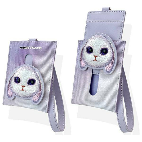 PORTFEL NA KARTY NIMMY BIG EYED PET 2.0 RABBIT FIOLETOWY