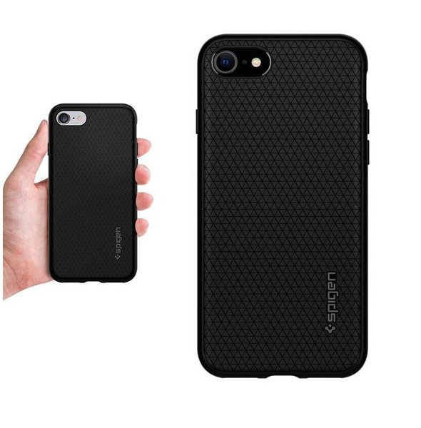 Spigen Liquid Air | Etui do iPhone SE2022/SE2020/8/7 - BLACK
