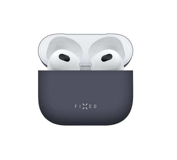 ETUI DO APPLE AIRPODS 3 FIXED SILIKONOWE SILKY ULTRACIENKIE NIEBIESKIE