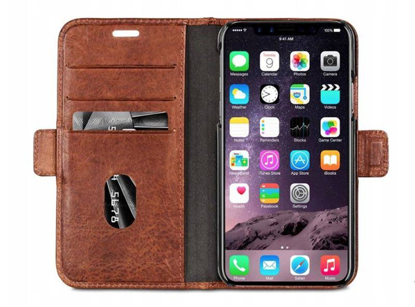Dbramante1928 Ordrup Etui skórzane do iPhone X / XS - CHESTNUT