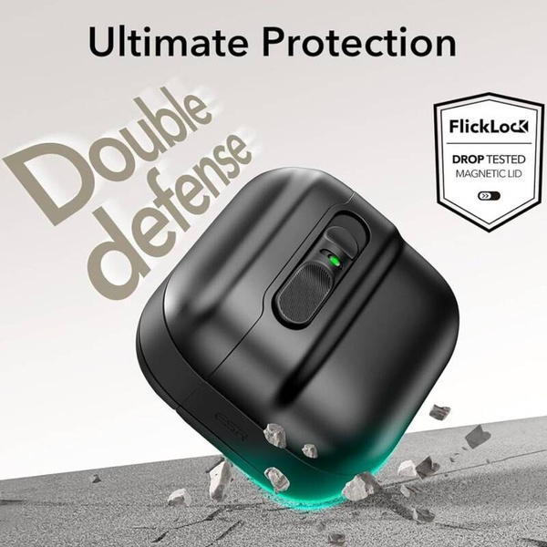 ETUI DO APPLE AIRPODS 4 ESR PULSE HALOLOCK MAGSAFE CZARNE