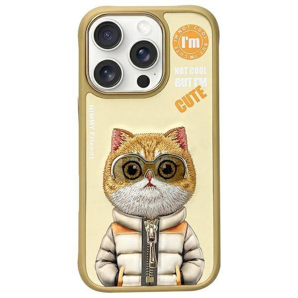 ETUI DO IPHONE 16 PRO MAX 6.9" NIMMY COOL&CUTE 2.0 CAT KHAKI